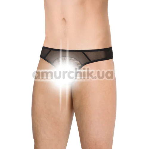 Труси-стрінги чоловічі Mens Briefs 4525, чорні - Фото №1