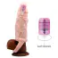 Насадка на пенис с вибрацией Men Extension Triggered Vibration 026210A-1, телесная - Фото №6