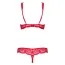 Комплект Obsessive 853-SET-3 красный: бюстгальтер + трусики-стринги - Фото №6