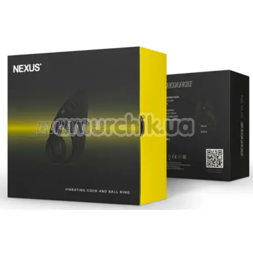Виброкольцо для члена Nexus Enhance, черное