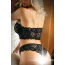 Комплект Vixen Perfect Match Lace Bandeau Top & Panty, чорний: топ + трусики - Фото №5