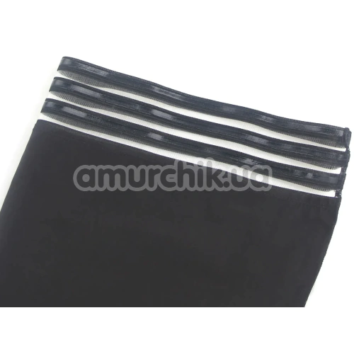 Чулки Star Night Stockings Striped Trim, черные