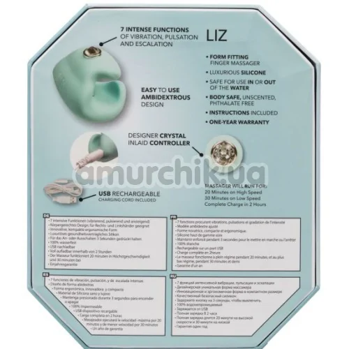 Вибронапалечник Pave Liz, бирюзовый