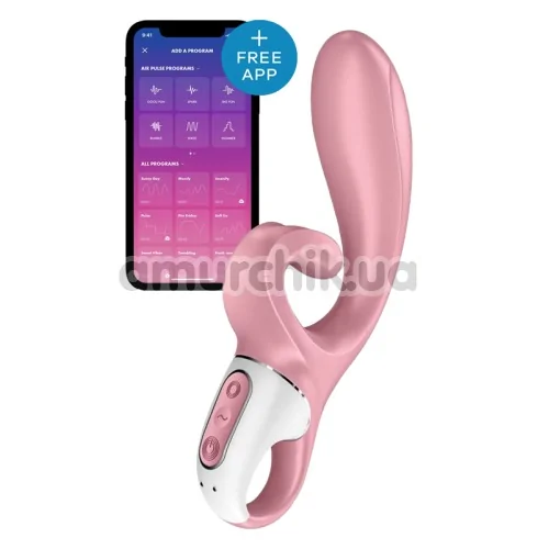 Вібратор Satisfyer Hug Me, рожевий - Фото №1