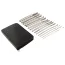 Набор из 14 уретральных вставок Penis Plug 14-Piece Dilator Set, серебряный - Фото №7