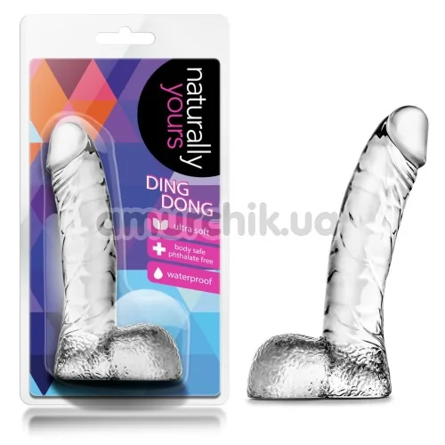 Фалоімітатор Naturally Yours Ding Dong, прозорий
