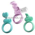 Набір ерекційних кілець Love Vibrating Silicone Penis Ornament - Фото №1