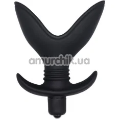 Анальна пробка з вібрацією Lovetoy Silicone Booty Blaster, чорна - Фото №1
