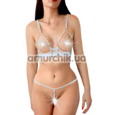 Комплект Art of Sex Sweet Angel, белый: бюстгальтер + трусики-стринги - Фото №1