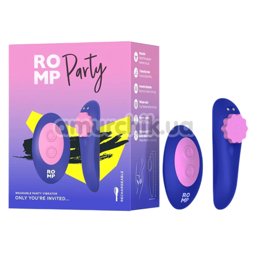 Клиторальный вибратор Romp Party, синий