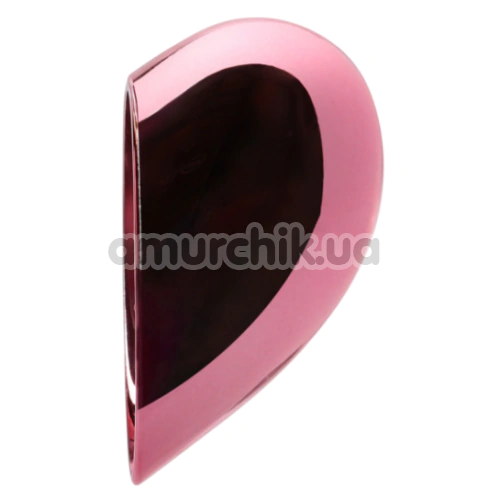 Клиторальный вибратор с пульсацией Loveline Tapping Heart Vibrator, розовый