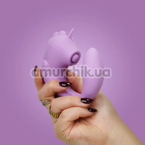 Вібратор з пульсацією Unihorn C-Horse Marina Lilac, бузковий