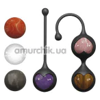 Вагинальные шарики Adrien Lastic Harmony Stones, черные - Фото №1