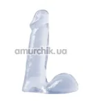Фаллоимитатор Basix Rubber Works Dong Clear, 15.2 см прозрачный - Фото №1