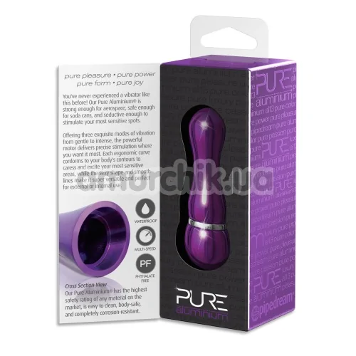 Вібратор Pure Aluminium Small, фіолетовий