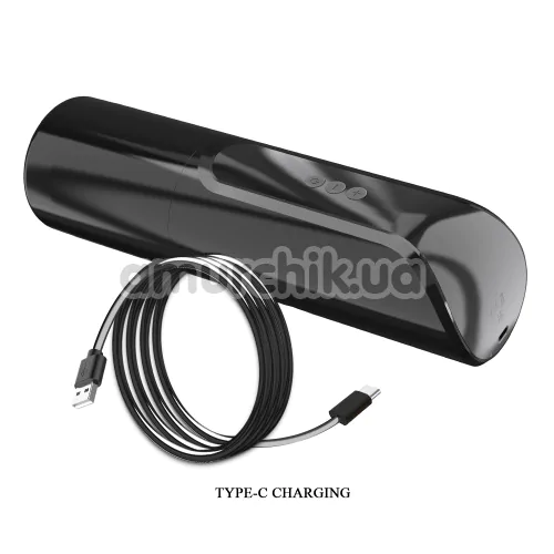 Мастурбатор з вібрацією і всмоктуванням Pretty Love Larissa, чорний