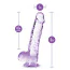 Фаллоимитатор Naturally Yours 6 Crystalline Dildo, фиолетовый - Фото №4