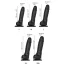 Фаллоимитатор Strap-On-Me Sliding Skin Realistic Dildo XL, черный - Фото №5