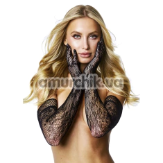 Перчатки Baci Flower Lace Opera Glove, черные - Фото №1