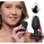 Анальна пробка з вібрацією Ass Thumpers The Taper 10X Smooth Vibrating Anal Plug, чорна - Фото №9
