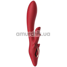 Вибратор Silicone Rabbit Vibrator, красный - Фото №1