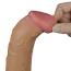 Вибратор с ротацией Dual-Layered Silicone Nature Cock LV410212, телесный - Фото №7