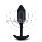 Анальная пробка с вибрацией B-Vibe Vibrating Snug Plug 2, чёрная - Фото №1