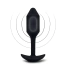 Анальная пробка с вибрацией B-Vibe Vibrating Snug Plug 2, чёрная - Фото №1
