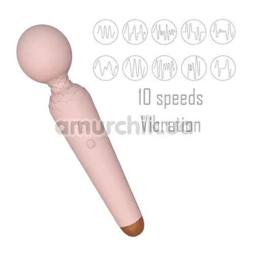 Універсальний вібромасажер Boss Series Rechargeable Power Wand, рожевий