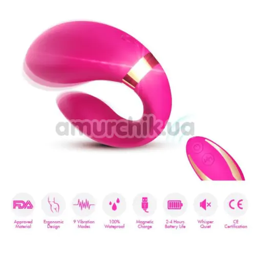 Вібратор Boss Series Couples Vibrator, рожевий