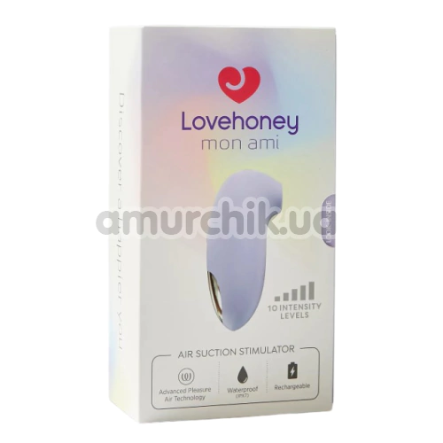 Симулятор орального секса для женщин Lovehoney Mon Ami Air Suction Stimulator, фиолетовый