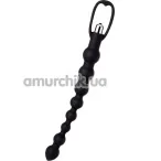 Анальная цепочка с вибрацией A-Toys Vibro Anal Beads 761304, черная - Фото №1