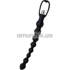 Анальная цепочка с вибрацией A-Toys Vibro Anal Beads 761304, черная - Фото №1