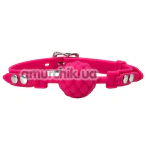 Кляп DS Fetish Silicone Padded Ball Gag S, рожевий - Фото №1
