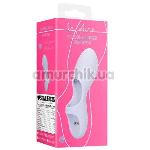 Вібратор на палець Loveline Silicone Finger Vibrator, бузковий