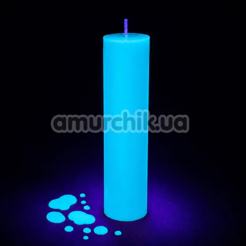 Свеча Feral Feelings WaxPlay Candle UV-Neon - светится в темноте, голубая
