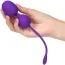 Вагинальные шарики с вибрацией Rechargeable Dual Kegel, фиолетовые - Фото №3