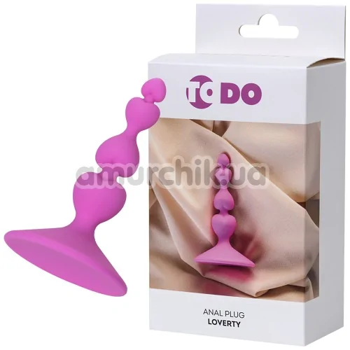 Анальна пробка ToDo Anal Plug Loverty, рожева
