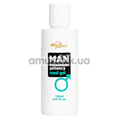 Лубрикант чоловічий зі стимулюючим ефектом MyLove Man Maximum Potency Med Gel, 150 мл - Фото №1