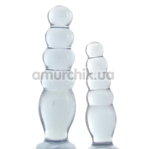 Набор анальных пробок Crystal Jellies Anal Delight Trainer Kit, прозрачный