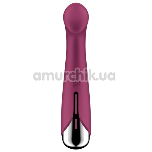 Вибратор для точки G с ротацией Satisfyer Spinning G-Spot 1, бордовый