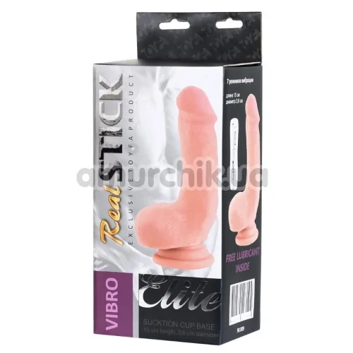 Вибратор Real Stick Elite Vibro 981009, телесный
