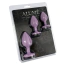 Набор анальных пробок с фиолетовым кристаллом Alume Silicone Plug, фиолетовый - Фото №10