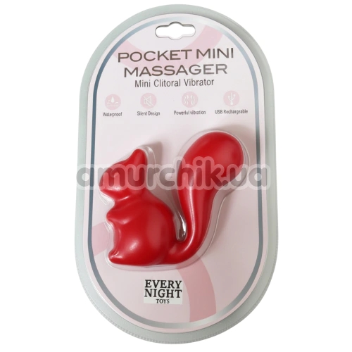 Вібратор Odeco Every Night Toys Pocket Mini Massager Debbie, червоний