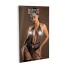 Боди Daring Intimates Wetlook And Fishnet Bodysuit, черное - Фото №3