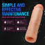 Насадка на пенис Performance Plus 8.5 Vindicate Penis Extender, телесная - Фото №12