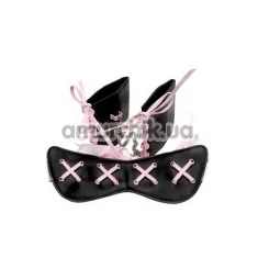 Бондажный набор Pretty Prisoner Blindfold and Cuffs: маска + фиксаторы для рук - Фото №1