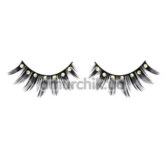 Вії Black-Yellow Rhinestone Eyelashes (модель 572) - Фото №1