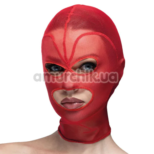 Маска Feral Feelings Hearts Mask - відкриті рот і очі, червона