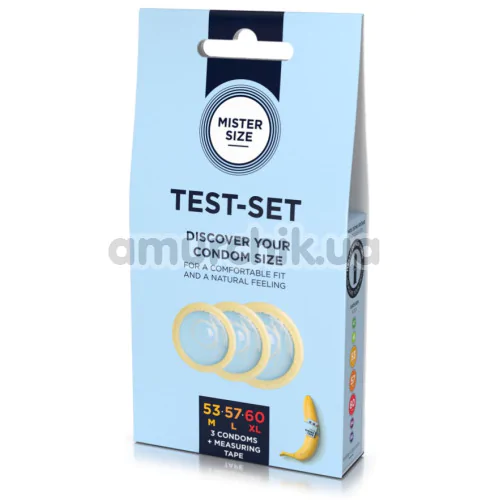 Mister Size Test Set 53 57 60 + Measuring Tape, 3 шт